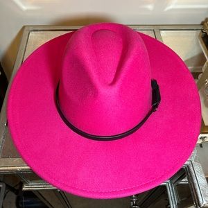 Pink Fedora Hat (One Size)